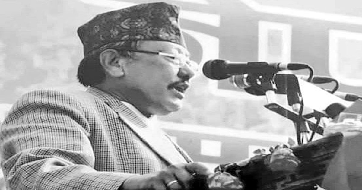 नेता गणेश शेरचनको निधन