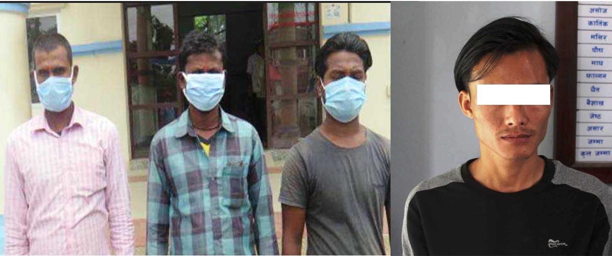 मोरङ प्रहरीद्धारा फरार प्रतिवादीहरु पक्राउ