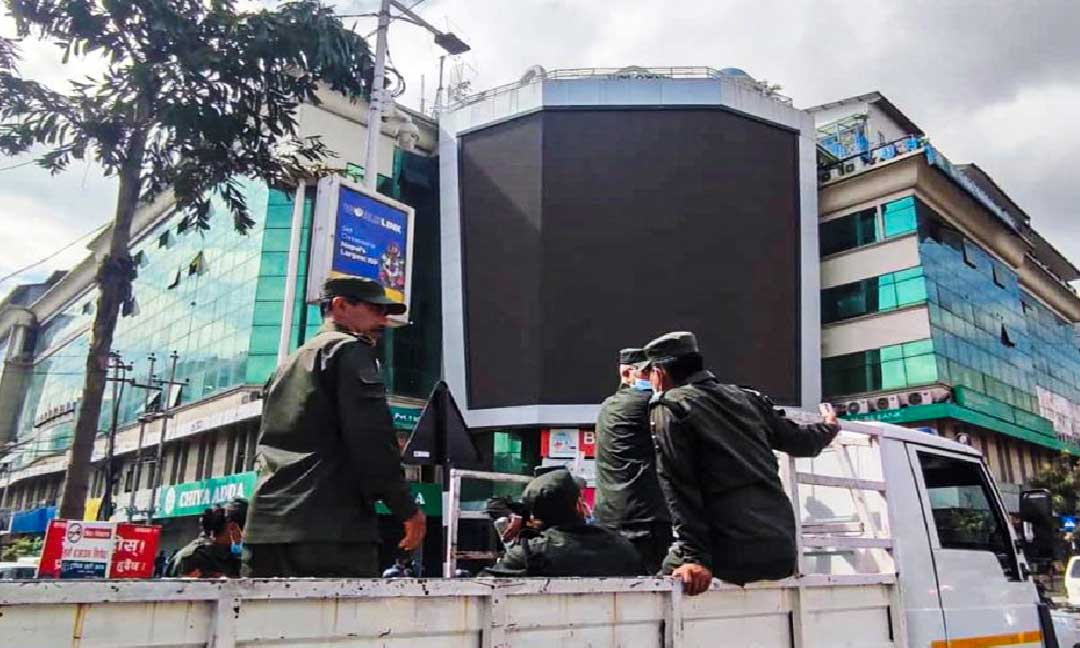 महानगरले बन्द गरायो त्रिपुरेश्वरको डिजिटल विज्ञापन बोर्ड