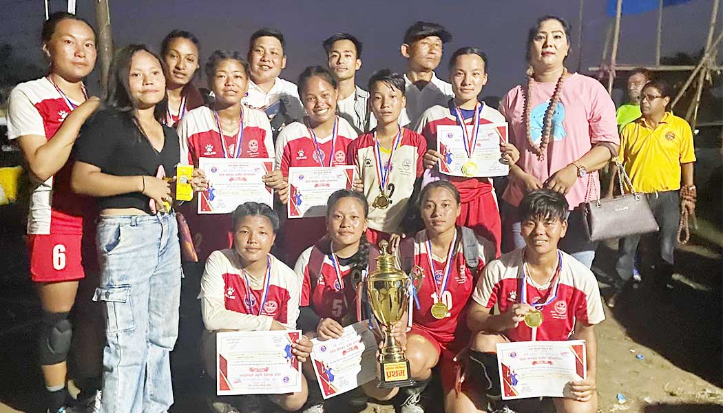 महिला भलिवलमा ओखल्ढुगांको जित, खोटाङ्ग दोस्रो स्थानमा