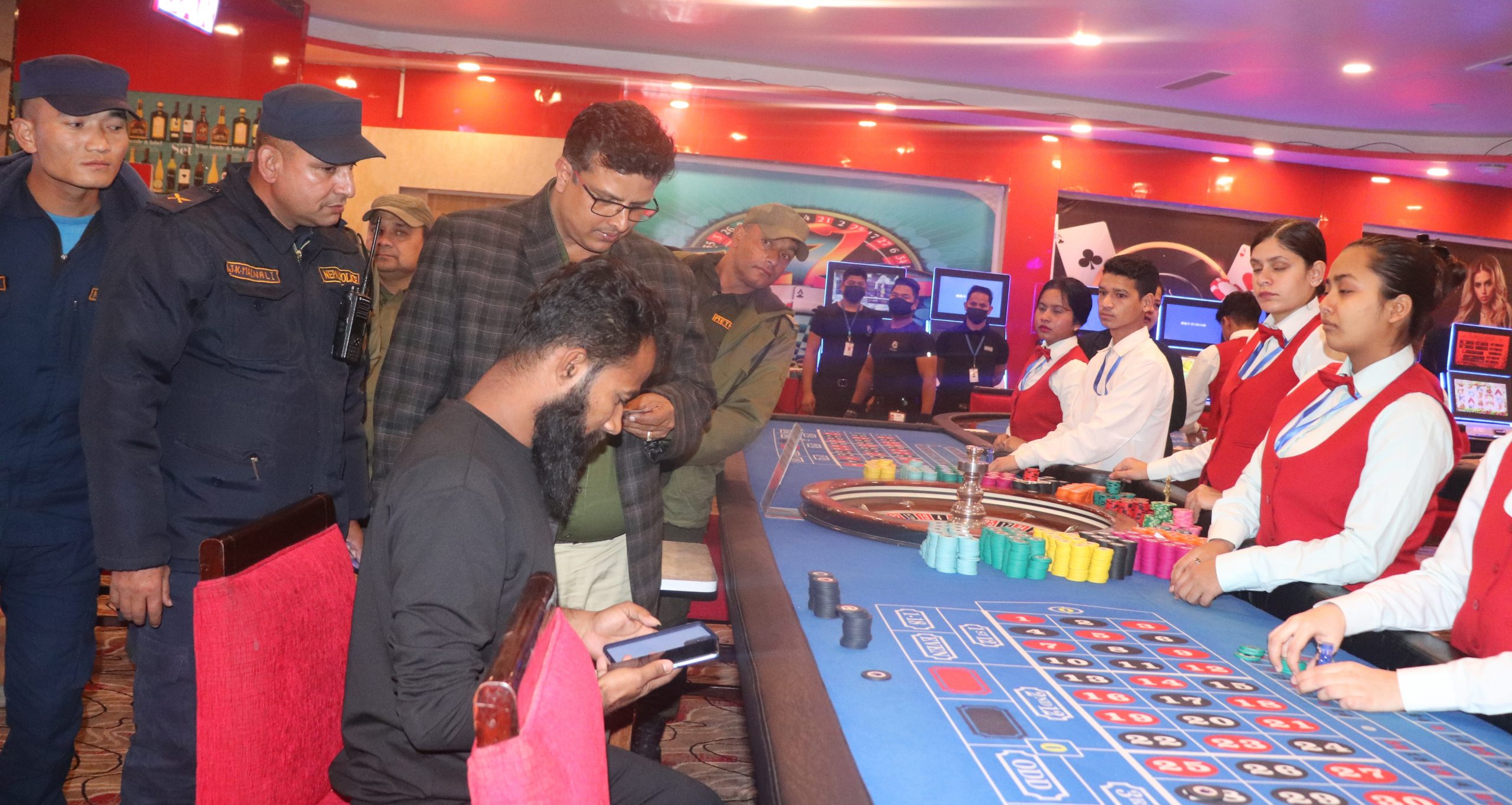 विराटनगरमा सञ्चालित क्यासिनोको आकस्मिक अनुगमन