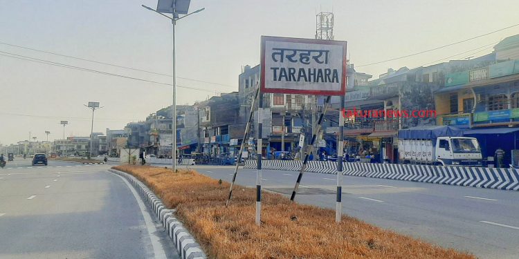 तरहरामा बसको ठक्करबाट एक पुरुषको मृत्यु