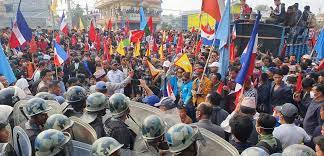 कोसी प्रदेश खारेजीको माग राख्दै इटहरीमा आन्दोलन, सवारी आवतजावतमा समस्या