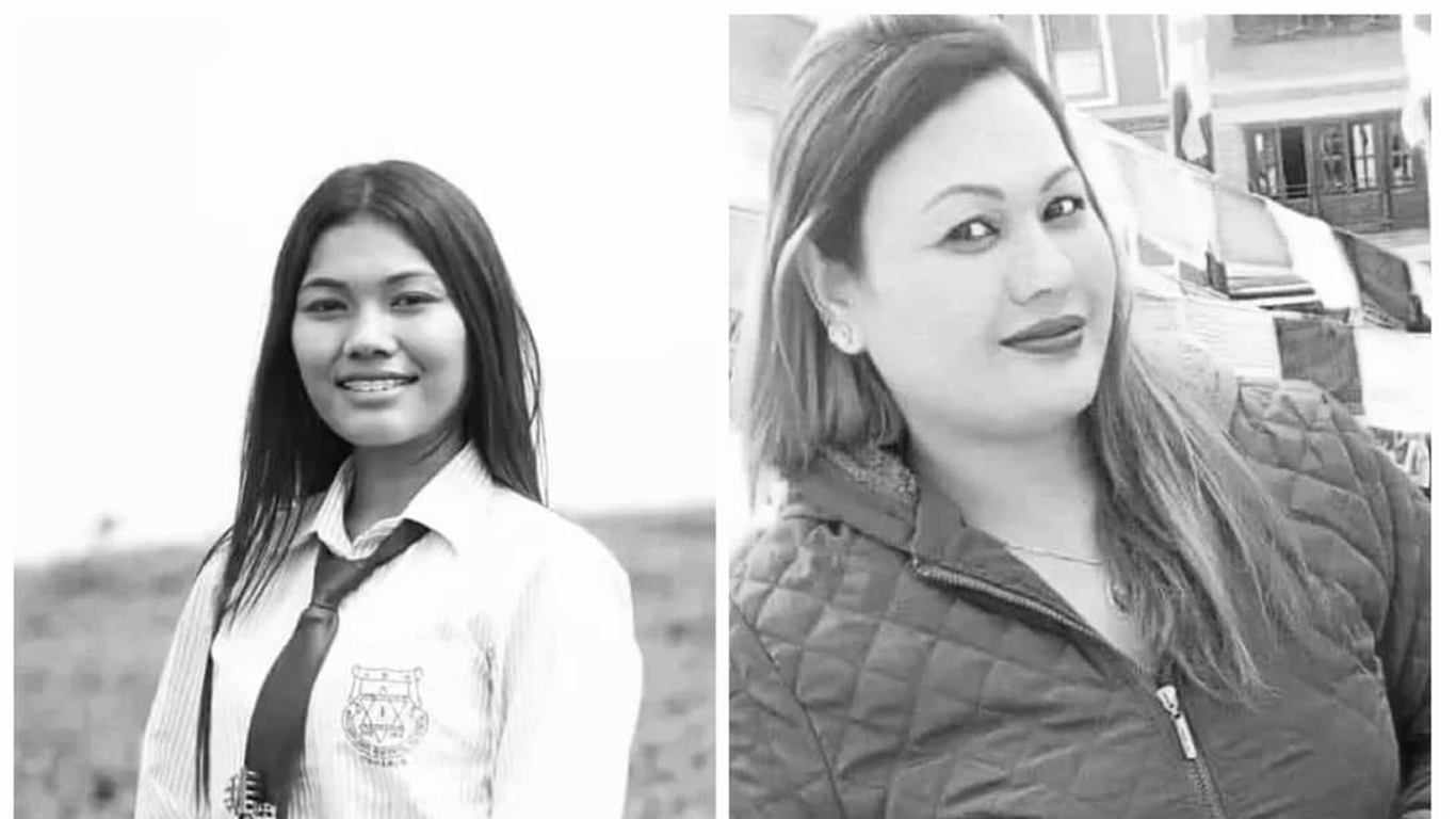 इटहरी चौकमा भएको दुर्घटनामा आमा–छोरीकै मृत्यु