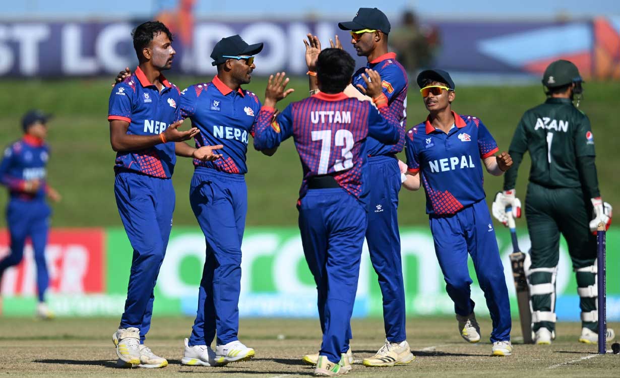 यू-१९ विश्वकप: पाकिस्तानसँग नेपाल ५ विकेटले पराजित
