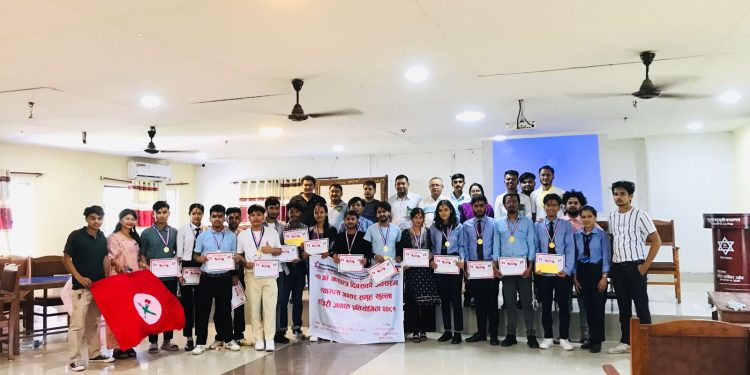 सुकुना क्याम्पसमा नेवि संघद्वारा हाजिरी जवाफ प्रतियोगिता