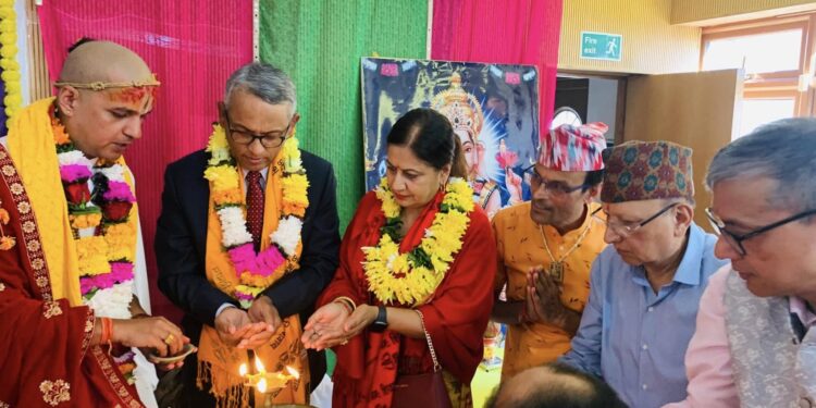 बेलायतमा पहिलो पटक श्रीमद्भागवत कथा भव्य रूपमा प्रारम्भ