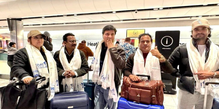 ‘दोस्रो इन्टरनेसनल नेपाली फिल्म अवार्ड-२०२५’ का लागि नेपालबाट कलाकारहरु बेलायत पुगे