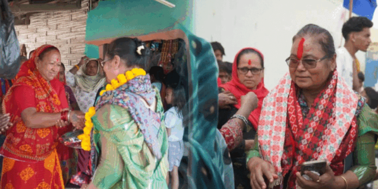 सुनसरी ३ मा भगबती चौधरीका पक्षमा महिलाहरु, मन र मत परिवर्तन नगर्ने अडान